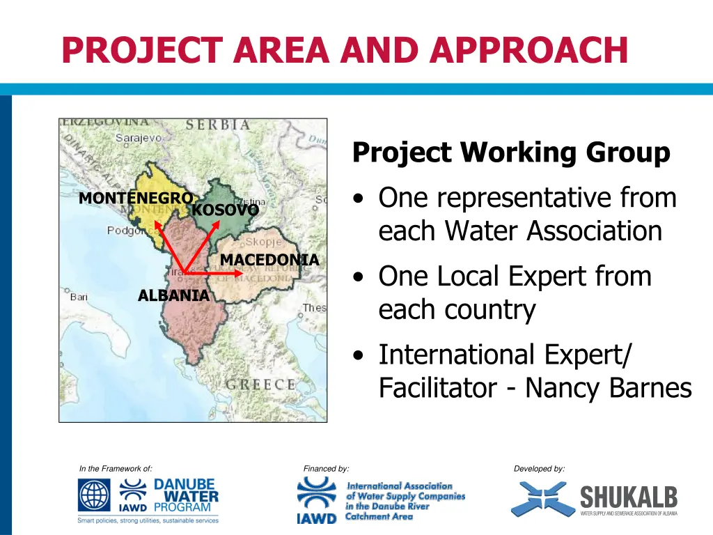 project area and approach