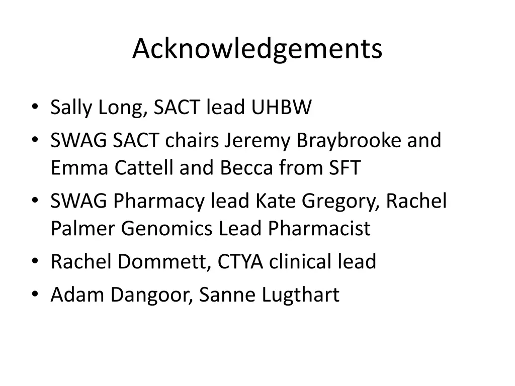acknowledgements