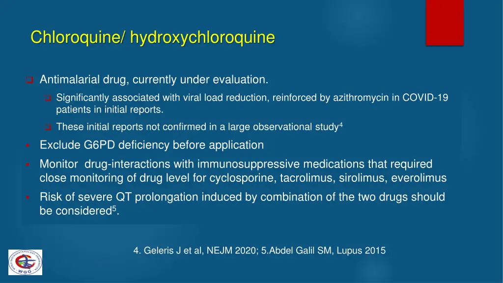 chloroquine hydroxychloroquine