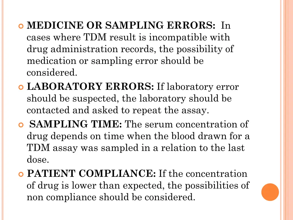 medicine or sampling errors in cases where