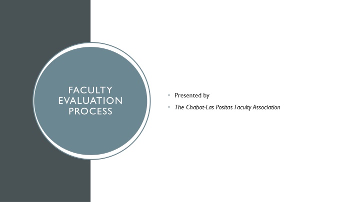 faculty evaluation process