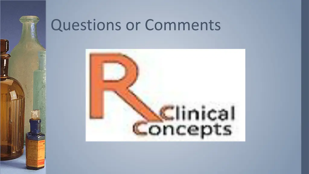 questions or comments