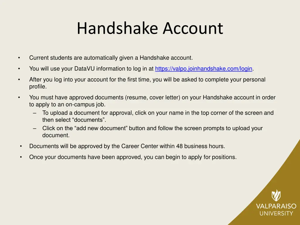 handshake account