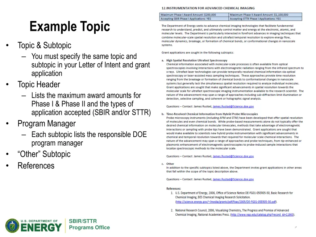 example topic
