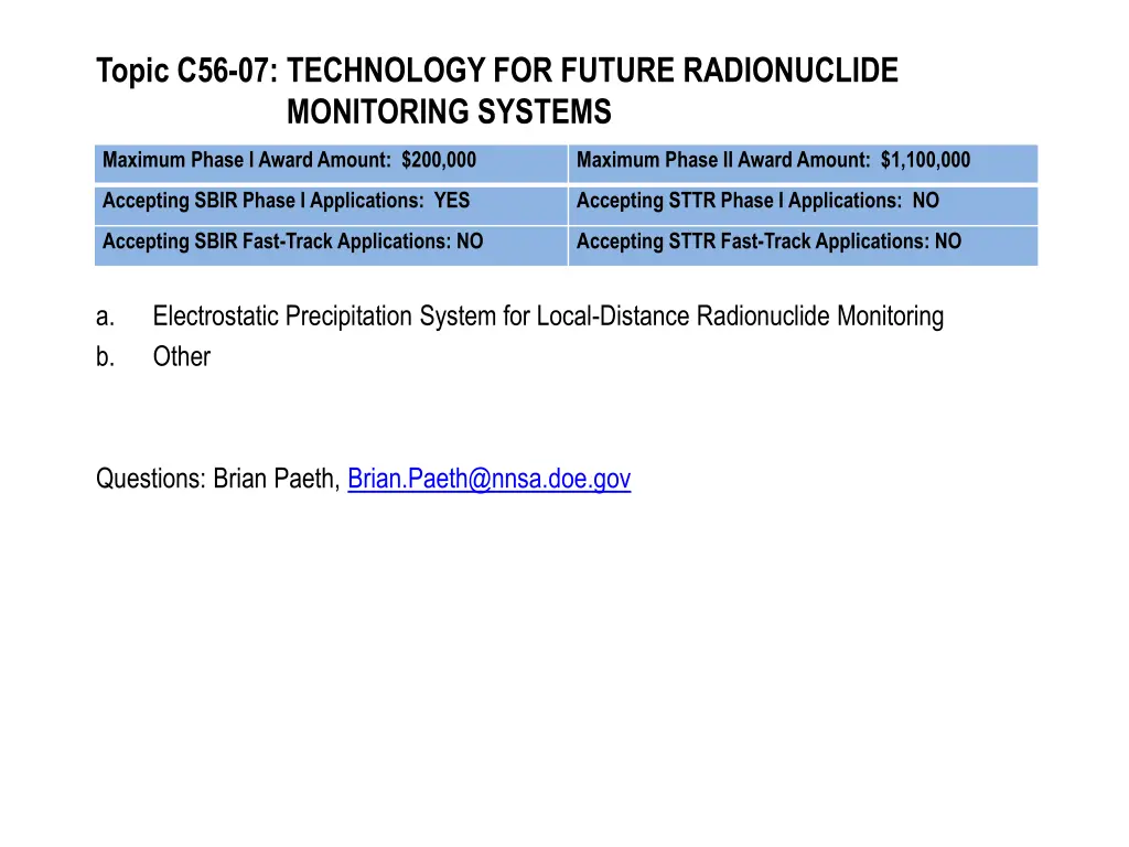 topic c56 07 technology for future radionuclide