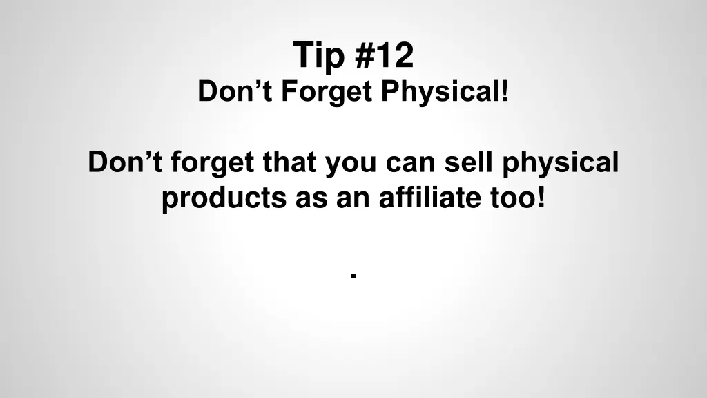 tip 12