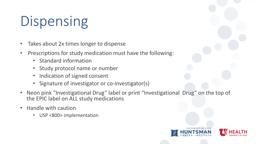 dispensing