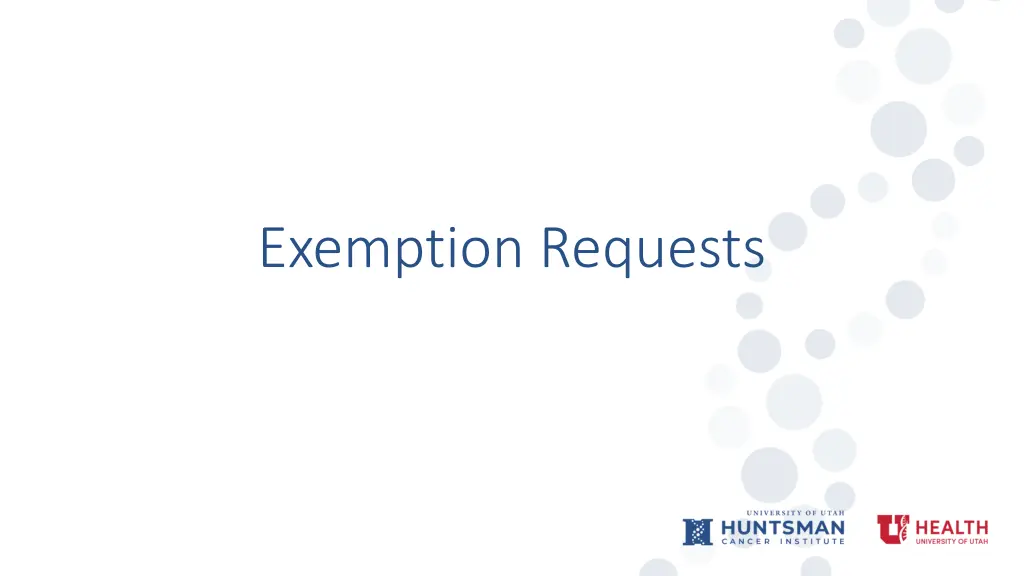 exemption requests