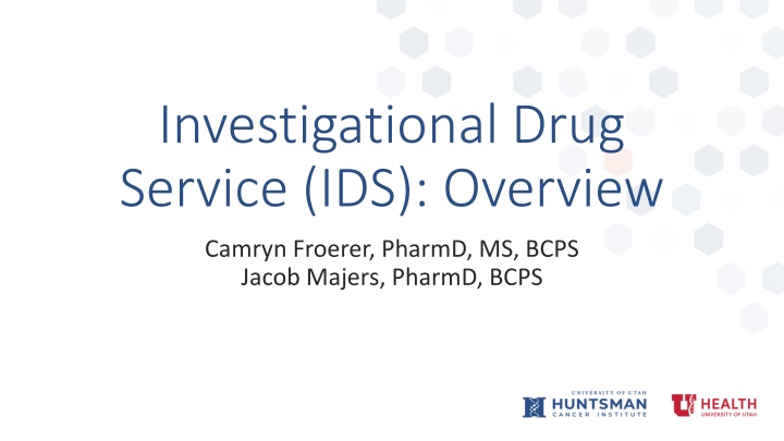 investigational drug service ids overview