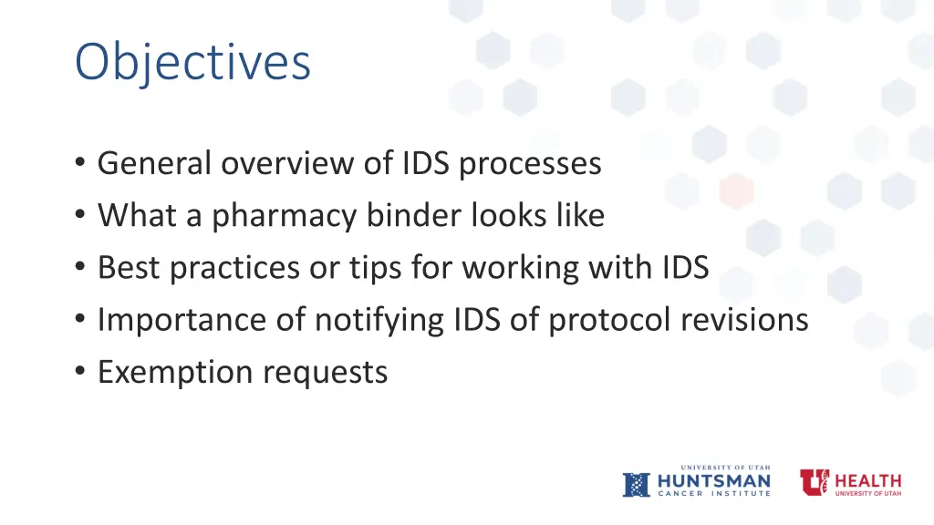 objectives
