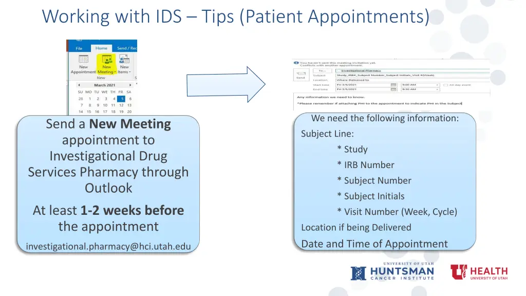 working with ids tips patient appointments