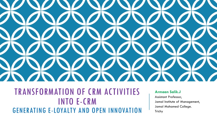 transformation of crm activities into