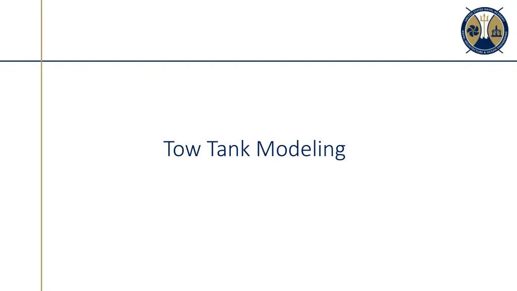tow tank modeling