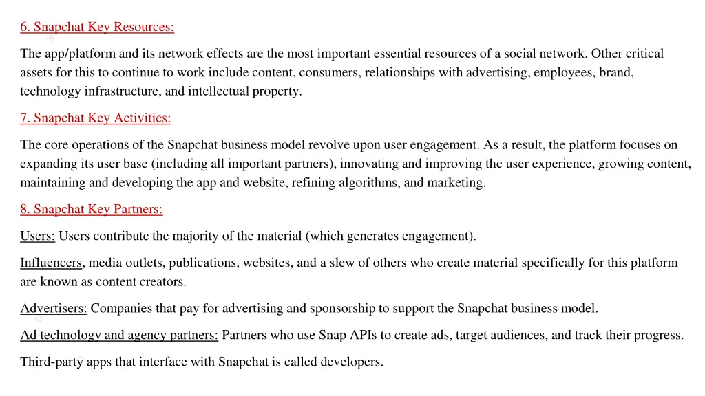 6 snapchat key resources