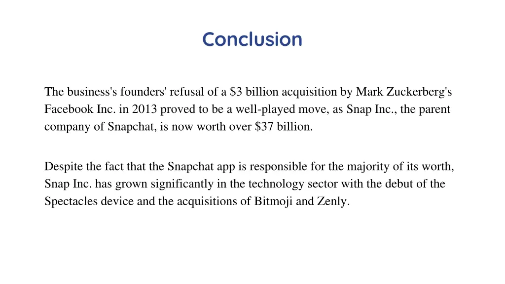 conclusion