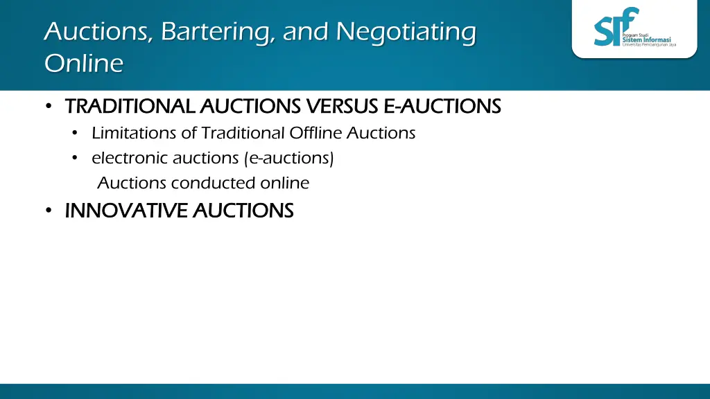 auctions bartering and negotiating online 1