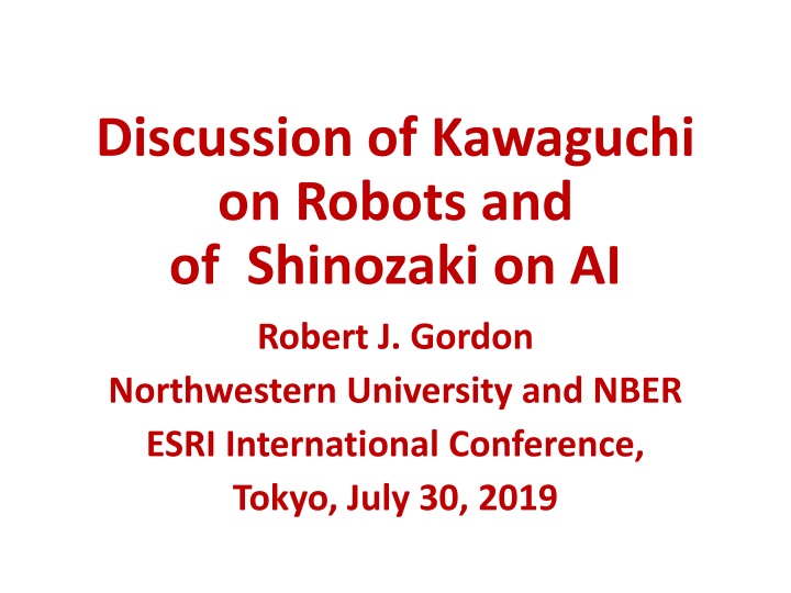 discussion of kawaguchi on robots