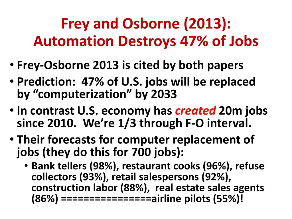 frey and osborne 2013 automation destroys