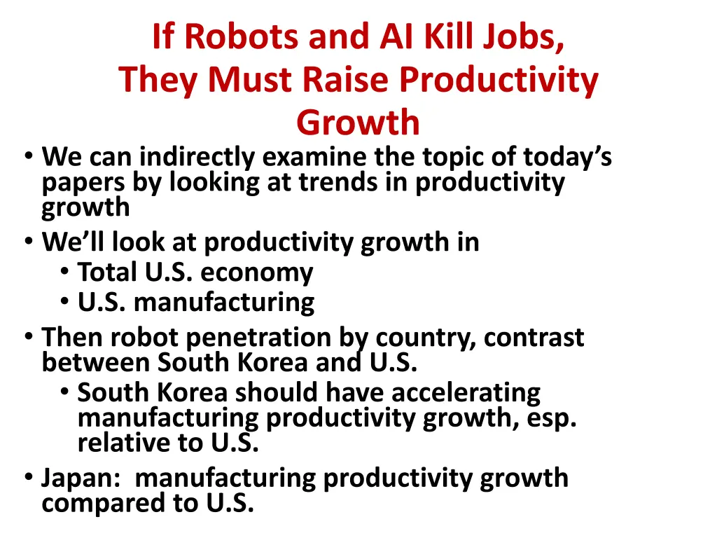 if robots and ai kill jobs they must raise