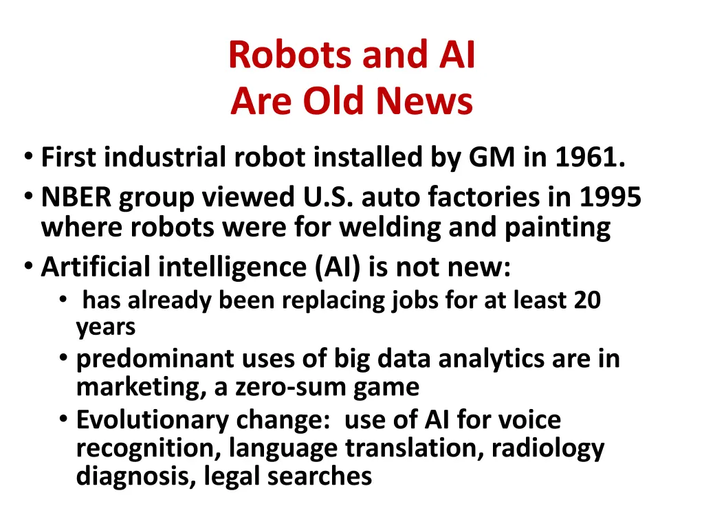 robots and ai are old news