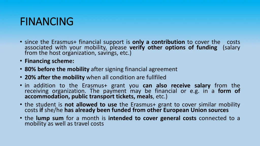 financing financing
