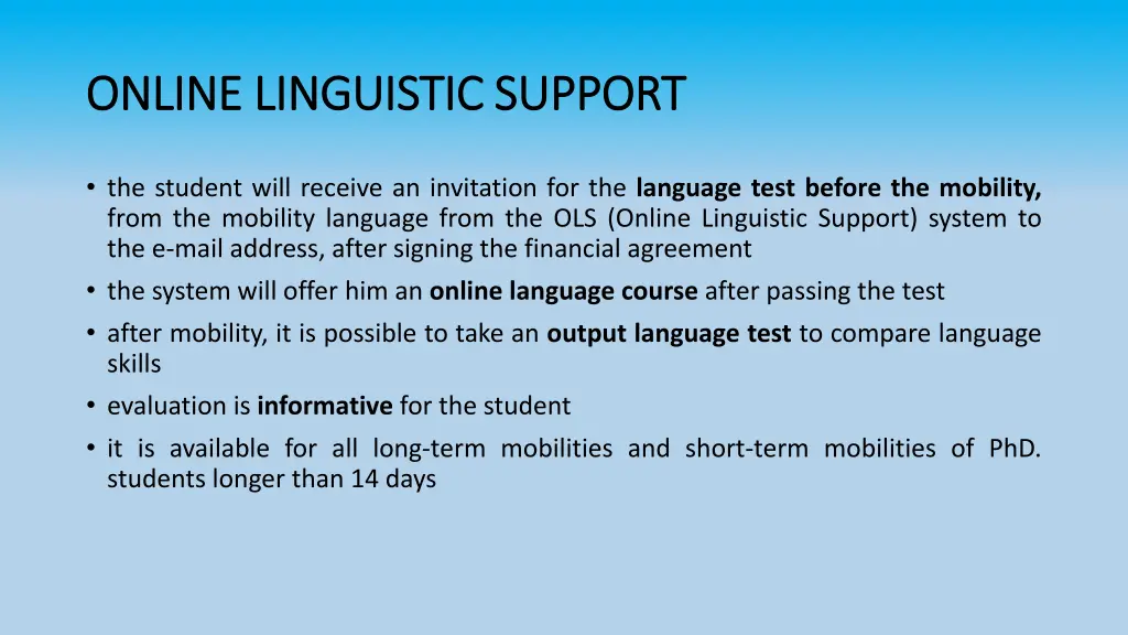 online linguistic support online linguistic