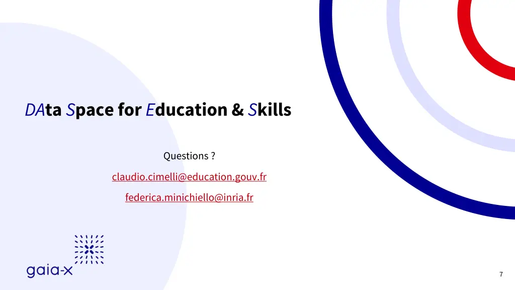 da ta s pace for e ducation s kills