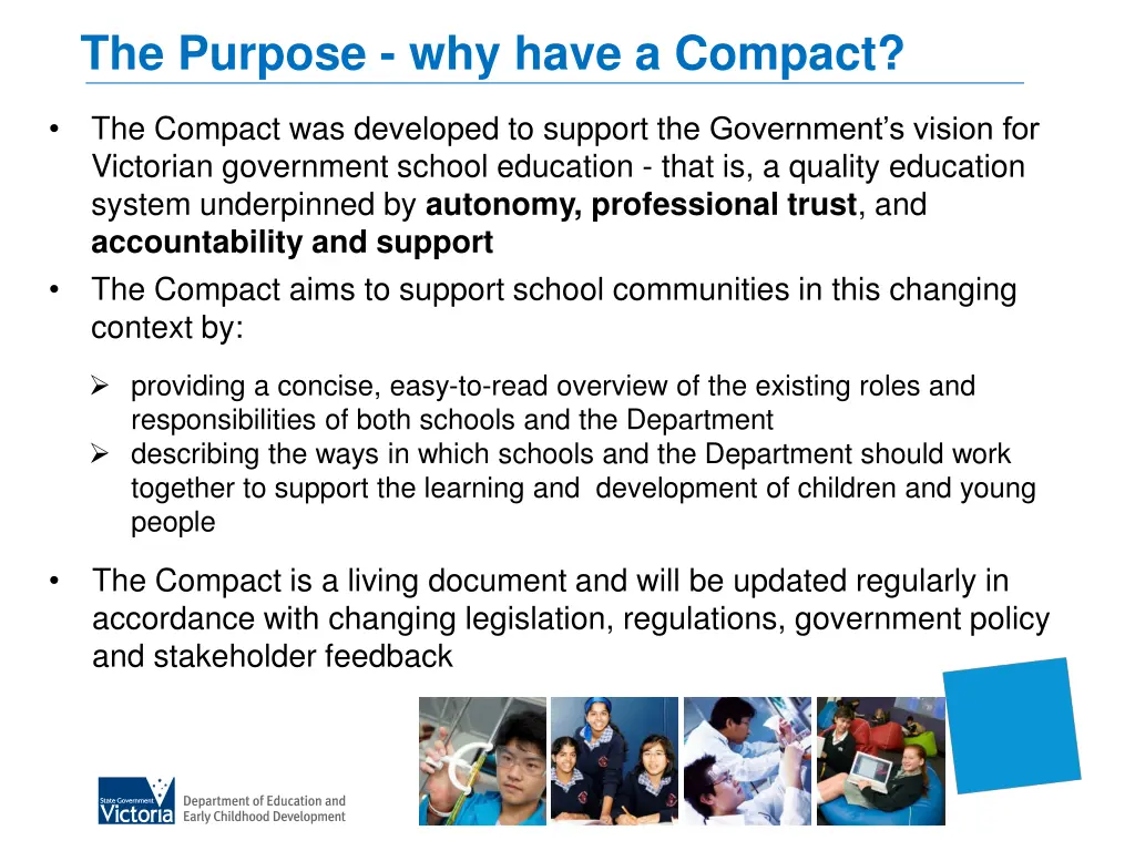 the purpose why have a compact