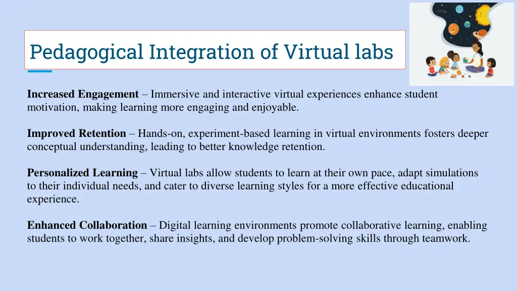 pedagogical integration of virtual labs