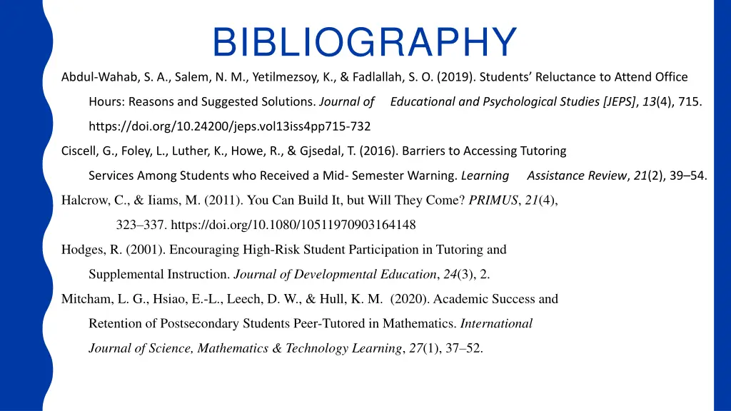 bibliography abdul wahab s a salem