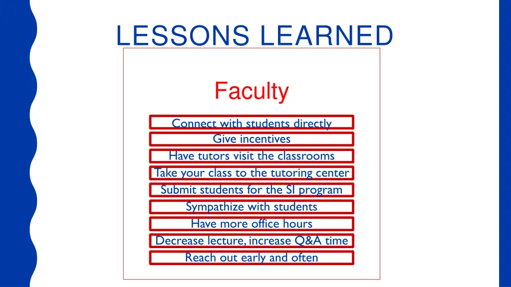 lessons learned 2