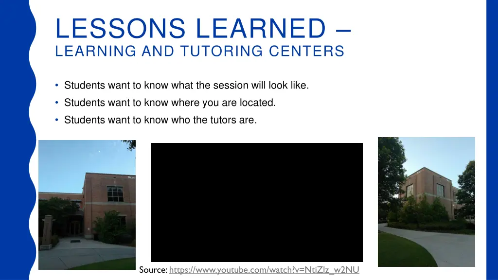 lessons learned learning and tutoring centers