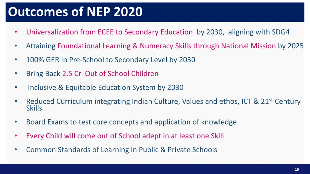 outcomes of nep 2020