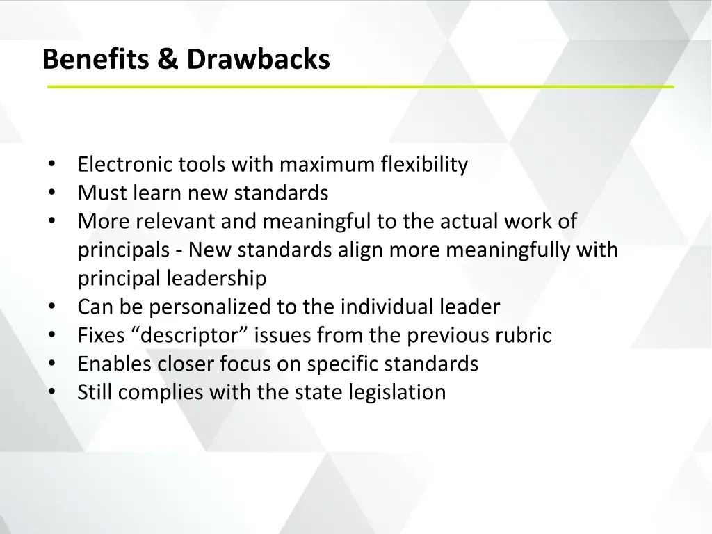 benefits drawbacks