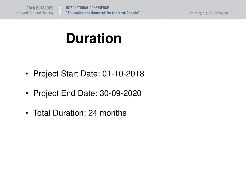 duration