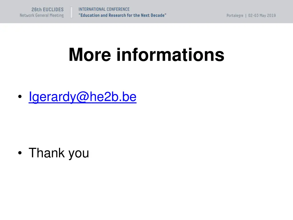 more informations