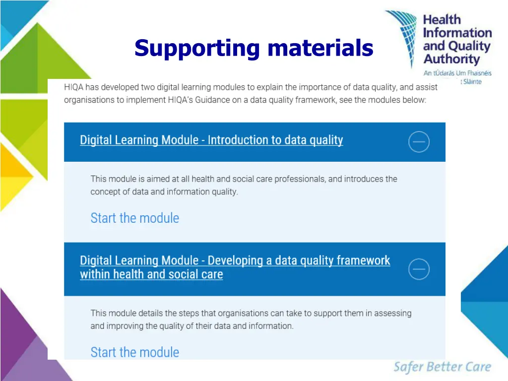 supporting materials