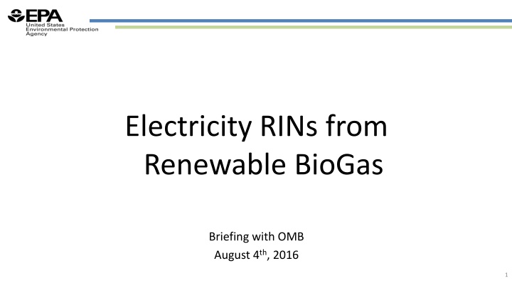 electricity rins from renewable biogas