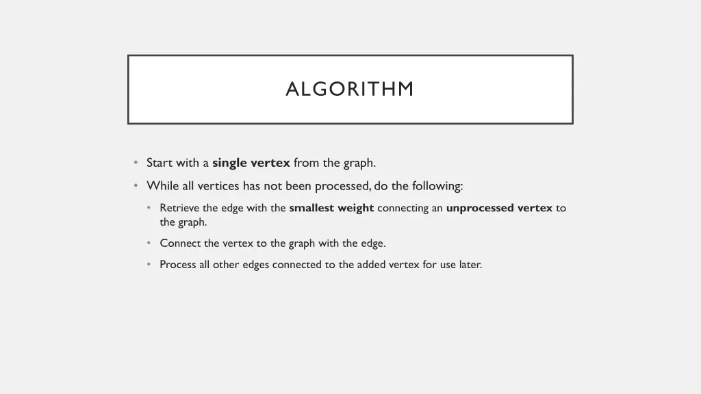 algorithm
