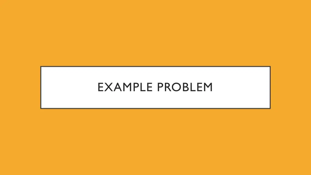 example problem