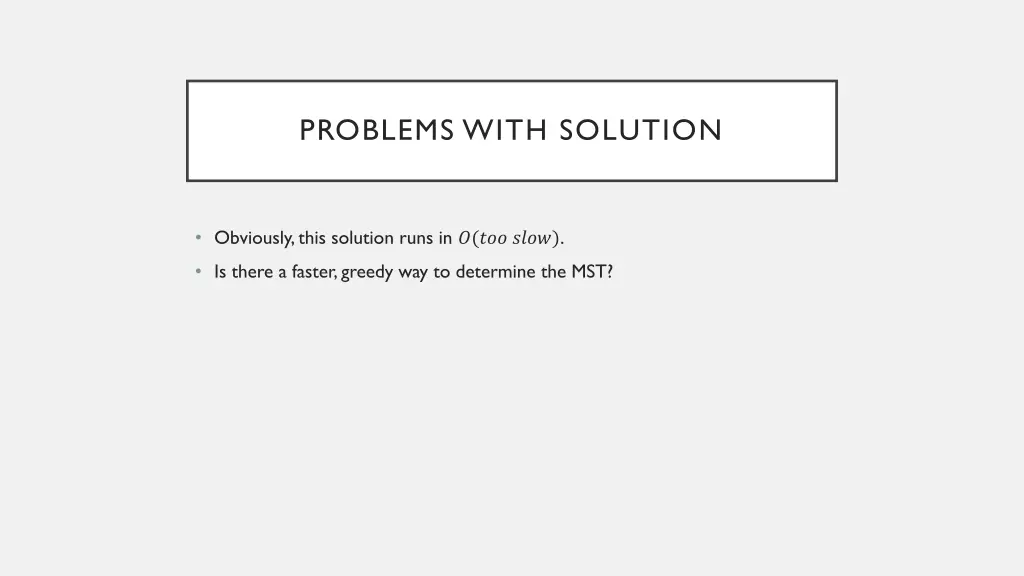 problems with solution
