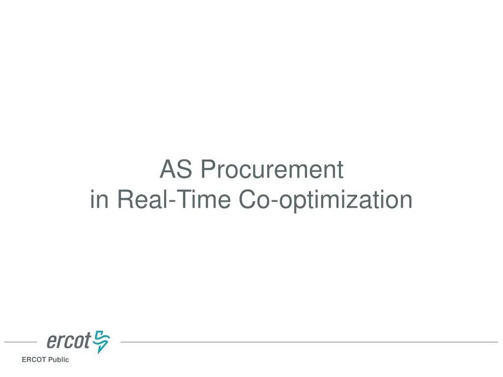 as procurement in real time co optimization