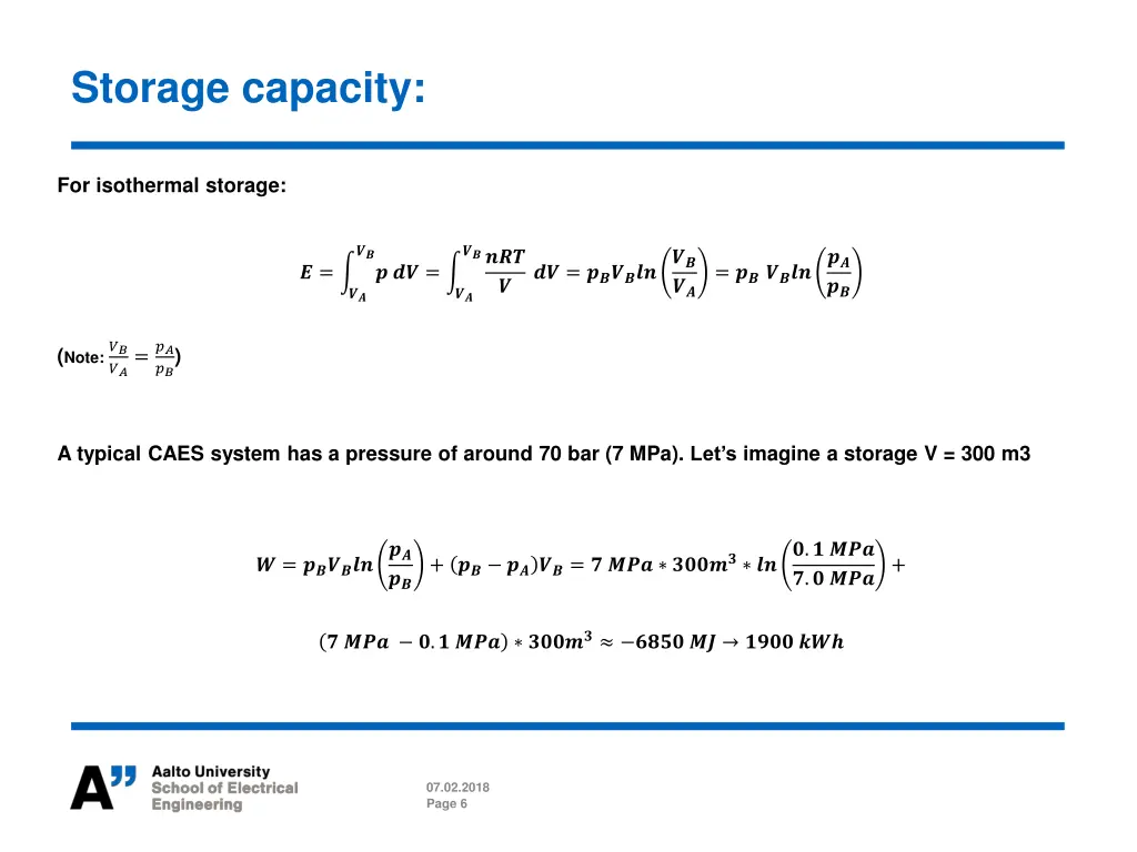 storage capacity
