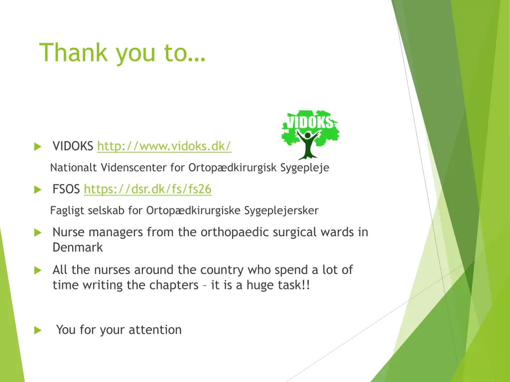 thank you to