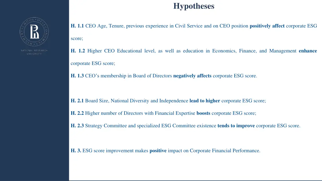 hypotheses
