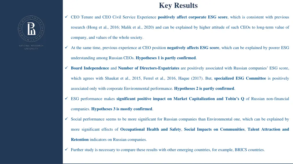 key results
