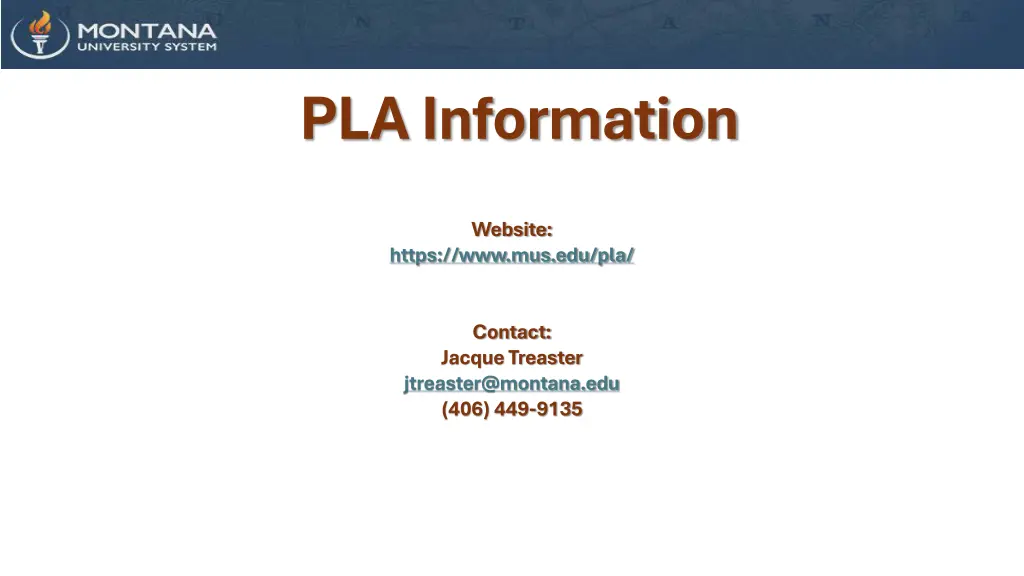 pla information
