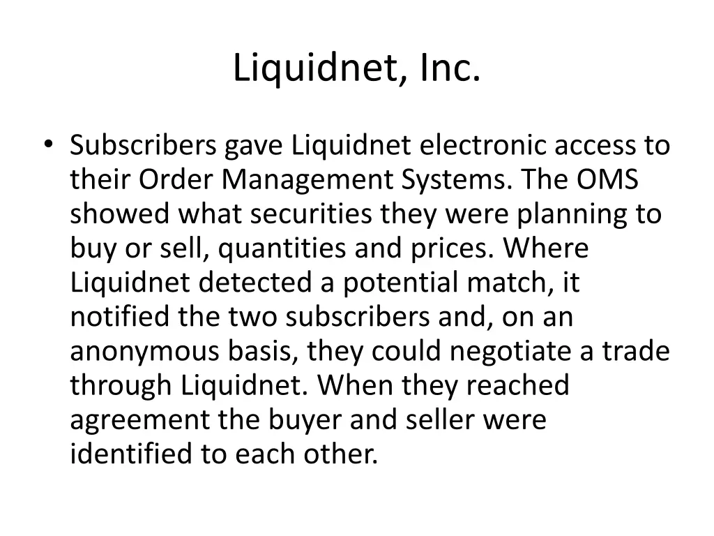 liquidnet inc 1