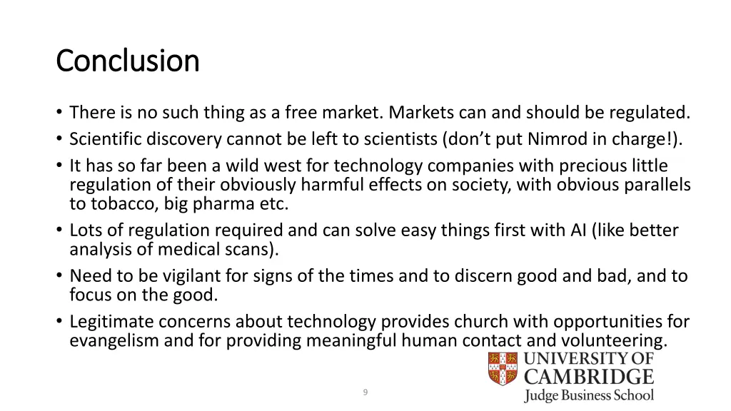 conclusion conclusion