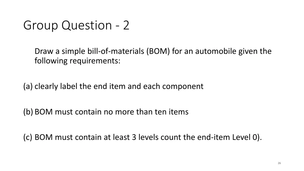 group question 2